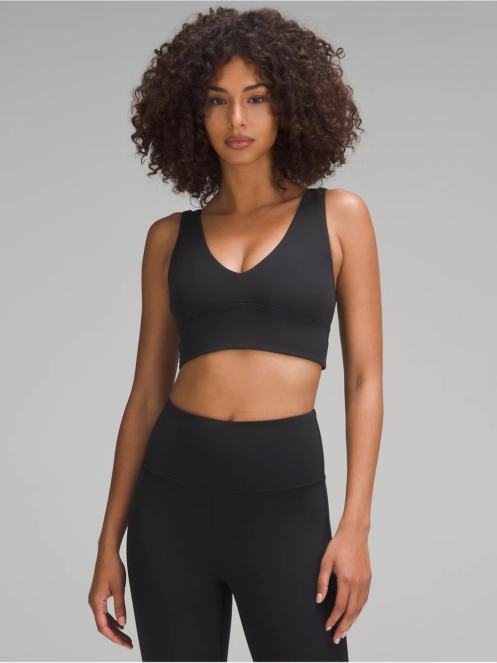 lululemon Align™ V-Neck Bra *Light Support, C/D Cup black - Picture 3 of 4